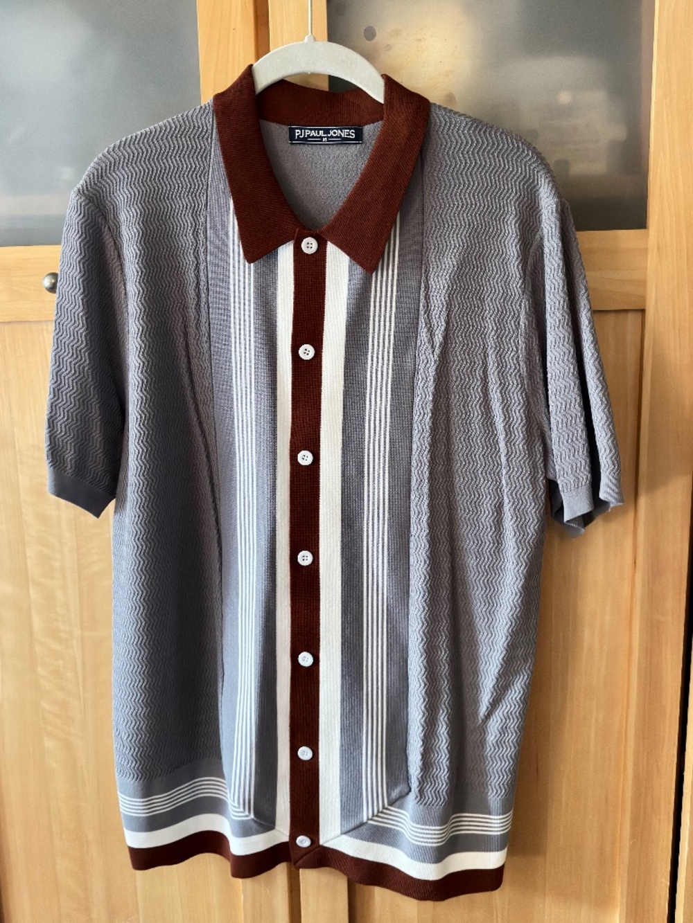 PJ Paul Jones Chevron Knit Polo